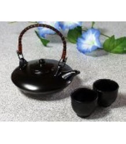 Amazon.co.jp: 黒じょか 薩摩焼 おちょこ 2盃 セット 黒ヂョカ 薩摩焼